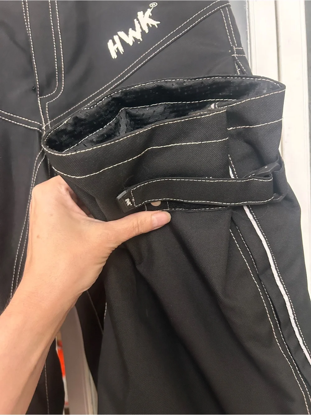 NWOT HWK BLACK MOTORCYCLE/ MOTORSPORTS  PANTS XL INSEAM 34 MENS